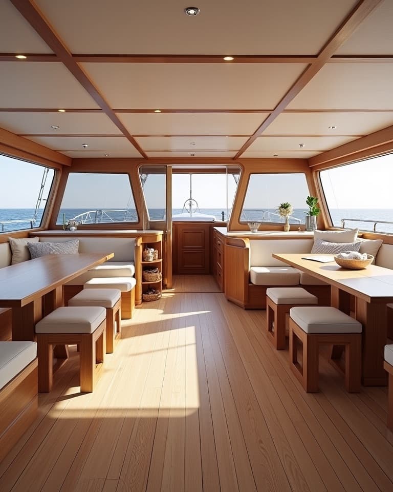 S/Y Harmattan — interior